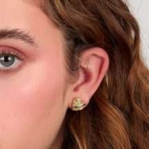 Morelatto 18k Gold Plated Battito Earrings SAZQ07