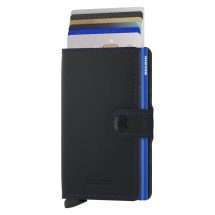 Secrid Matte Black And Blue Miniwallet MM-Black&Blue