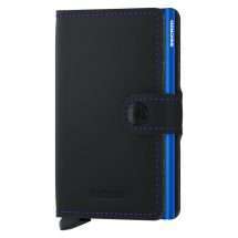 Secrid Matte Black And Blue Miniwallet MM-Black&Blue