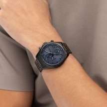 Boss Men's Bosslatic Black Steel Bracelet Watch 1514337