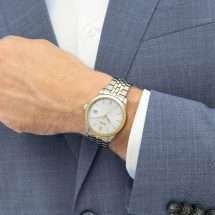 Boss Mens Langford Gold Case Leather Watch 1514358