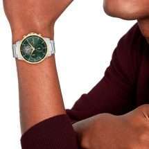 Tommy Hilfiger Kane Gold Steel Green Dial Watch 1710798