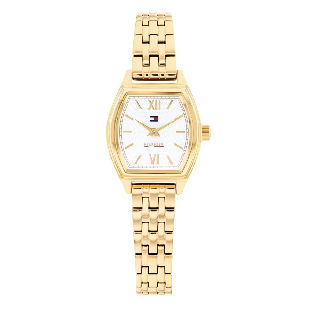 1782870 Tommy Hilfiger Norah gold bracelet white dial watch front image