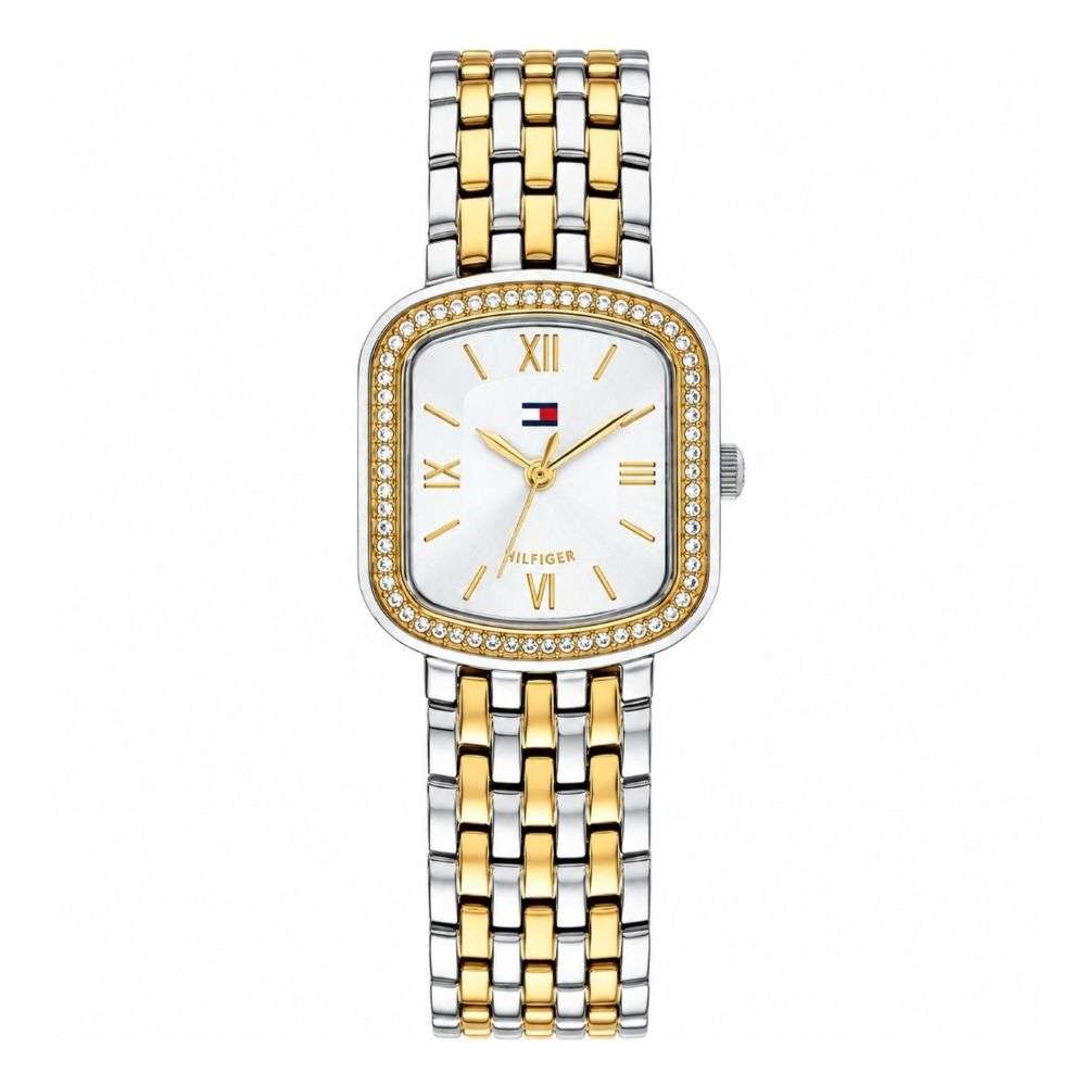 1782922 Tommy Hilfiger gold steel Abby white dial watch front image