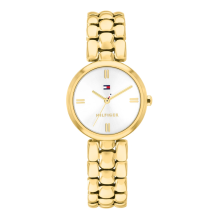 Tommy Hilfiger Ladies Annie Gold And Steel Watch 1782928
