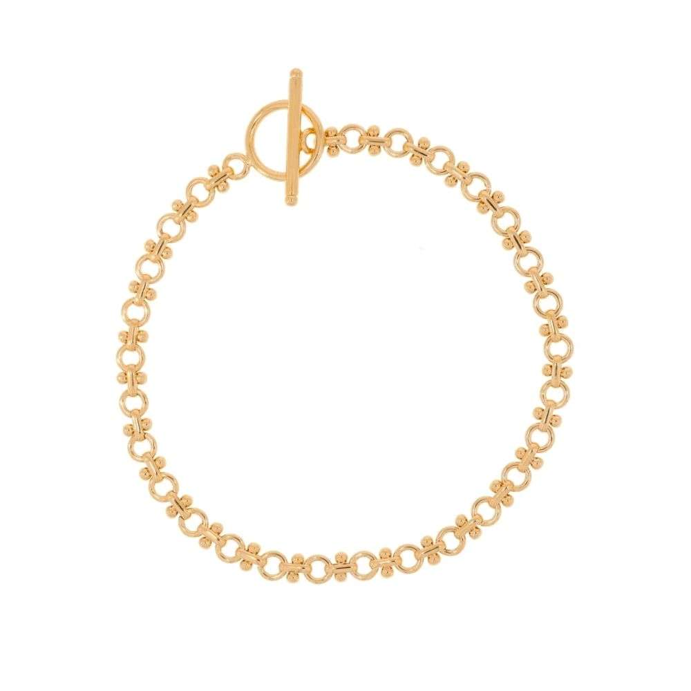 B1693-Burning-desire-chain-bracelet-18k-gold-plated-burren-jewellery-front-image B1693-Burning-desire-chain-bracelet-18k-gold-plated-burren-jewellery-front-image