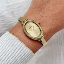Cluse L'Ovale Gold Bracelet Gold Face Watch CW16104