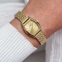Cluse Tonnette Mini Gold Link Watch CW16503