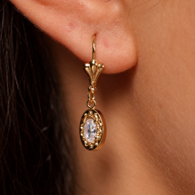 Burren Nostalgia Drop 18K Gold Plated Earrings E1868